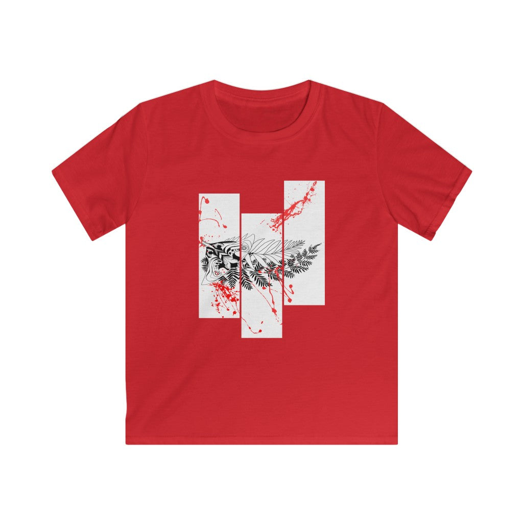 Kids' Tee - Moth Tattoo Black