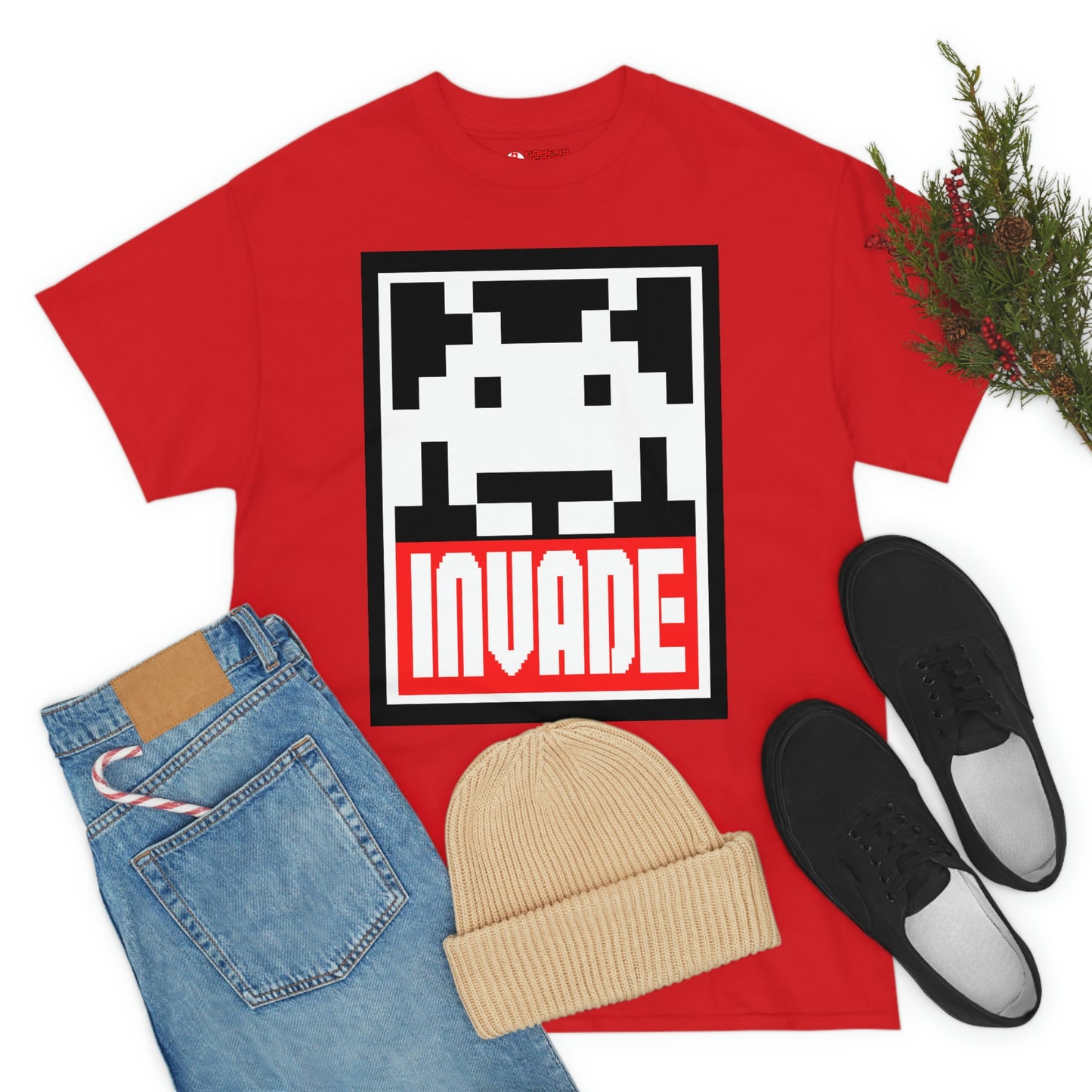 Space Invaders Men's Tee - Obey and Invade