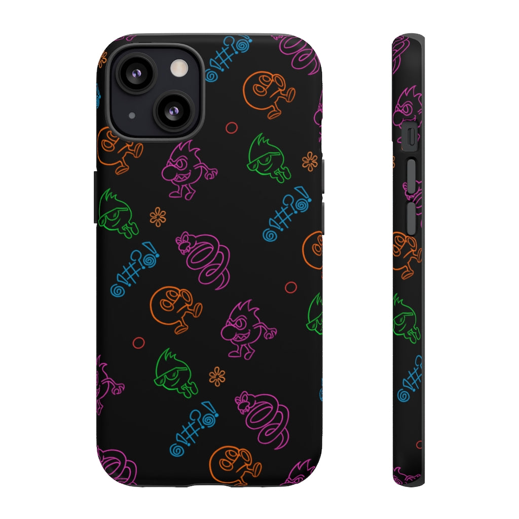 Tough Case - Neon Q-Bert Pattern