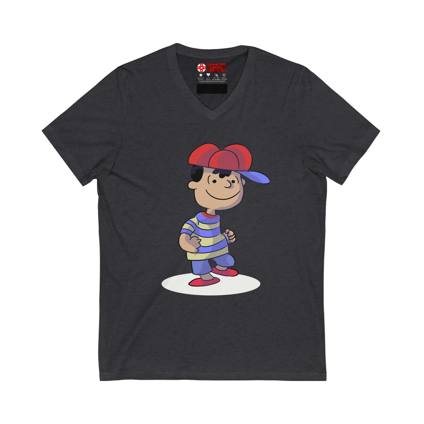 EarthBound Men's V Tee - Ness Brown Dance
