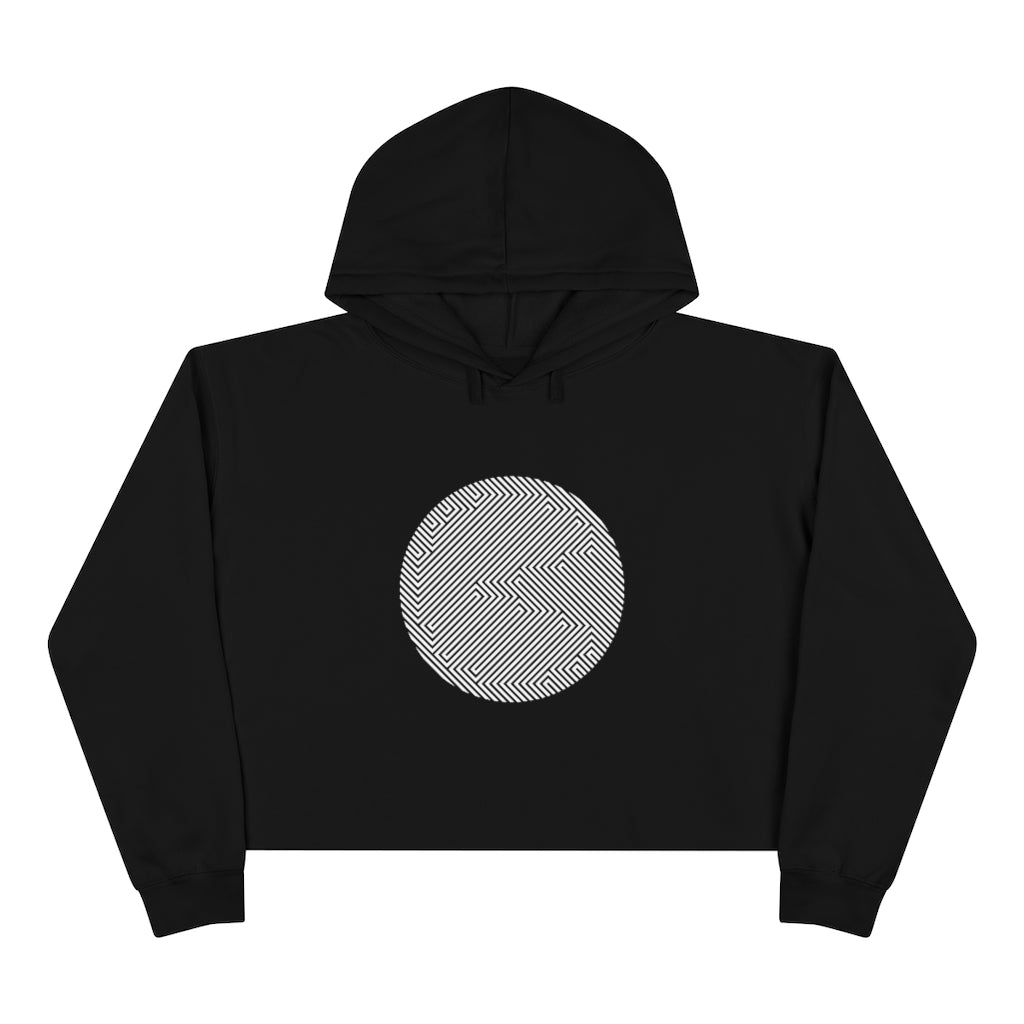 Women's Crop Hoodie - Pac-Man Stealth
