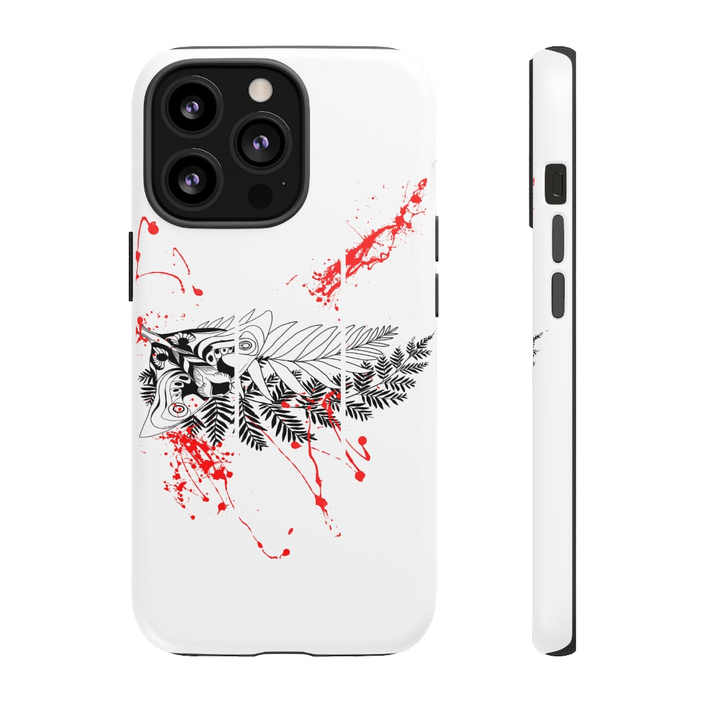 Tough Case - Moth Tattoo White