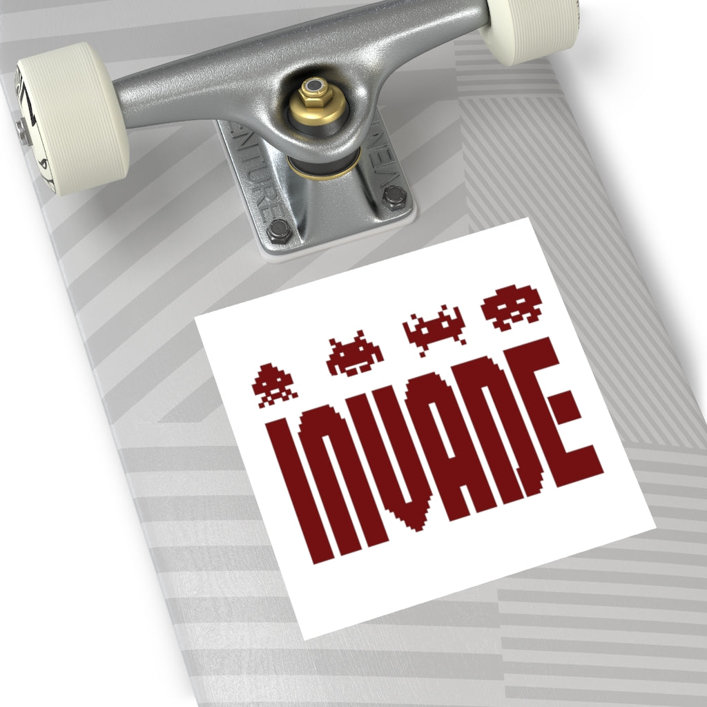 Space Invaders Vinyl Sticker Gaming Merch