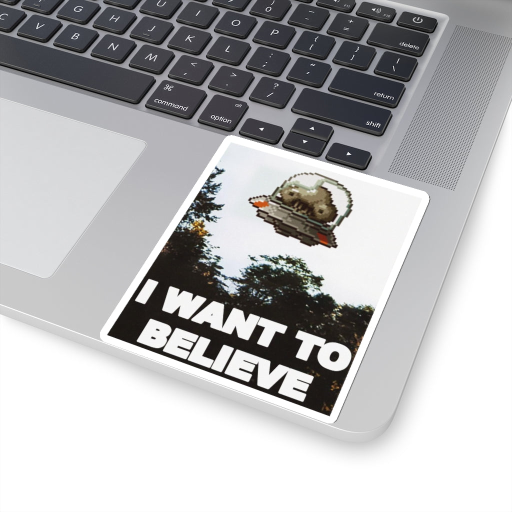 Transparent Sticker - I Want to Believe
