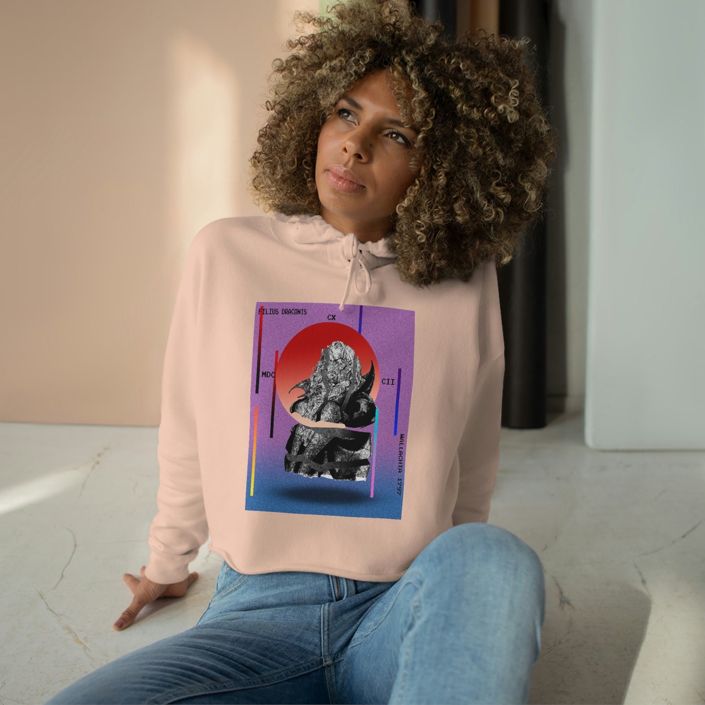 Women's Crop Hoodie - Filius Draconis