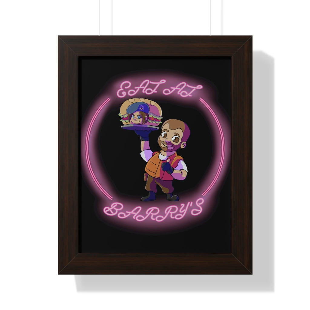 Framed Poster - Eat at Barry's