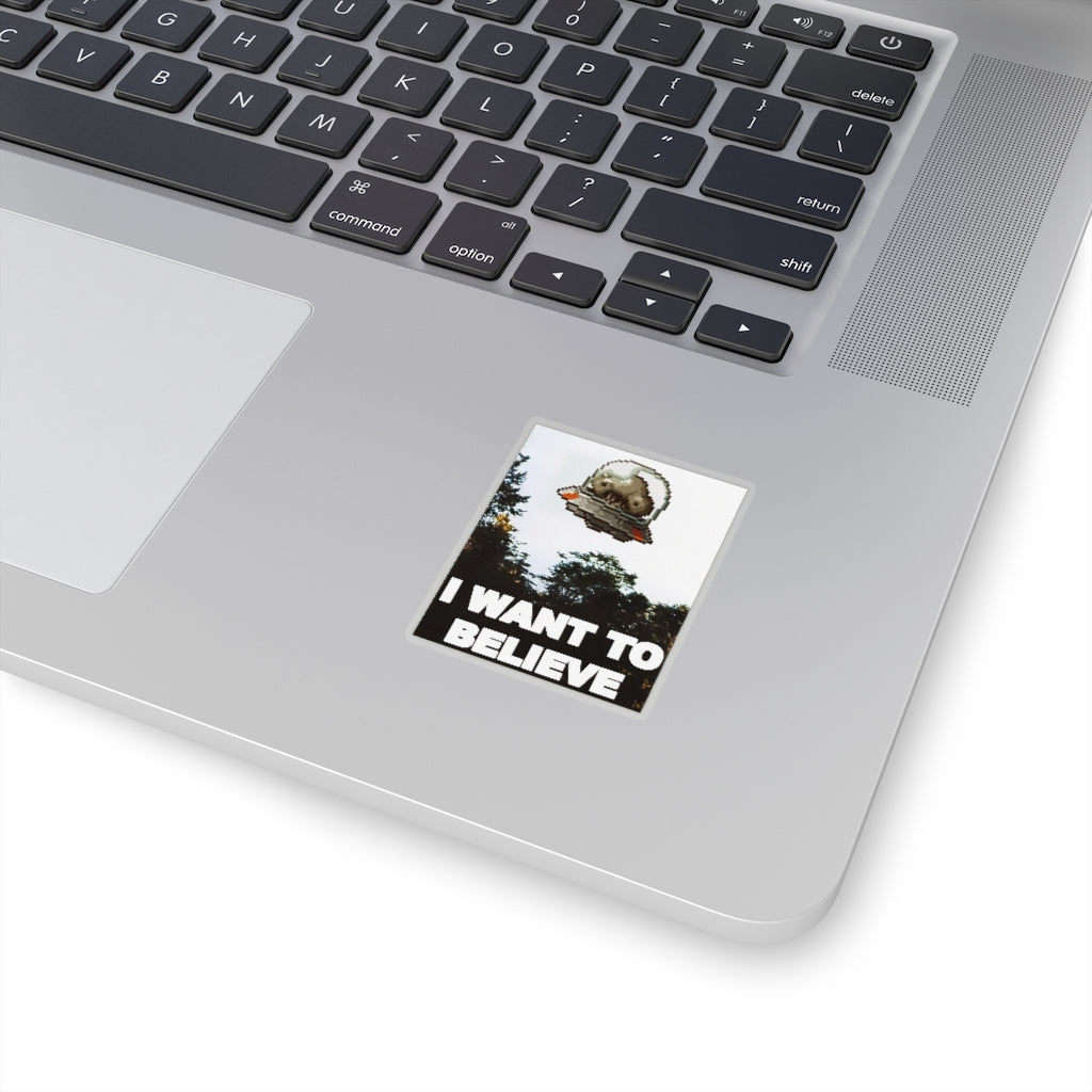 Transparent Sticker - I Want to Believe