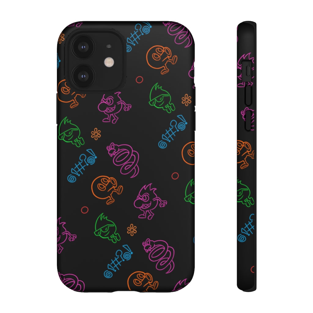 Tough Case - Neon Q-Bert Pattern