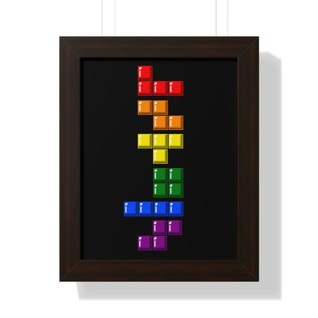 Framed Poster - Blocks' Diversity