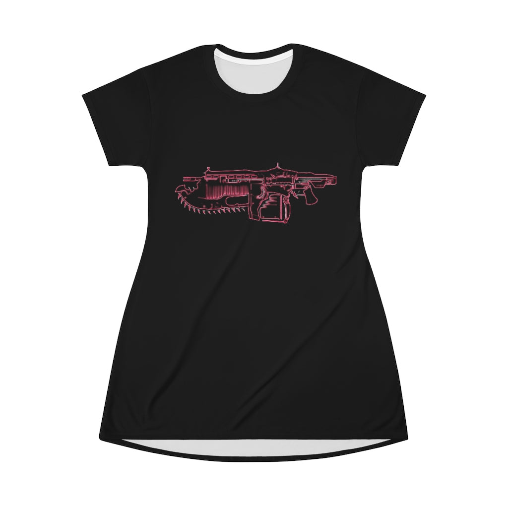 Black Gears of War Tee Dress Gaming Fashion