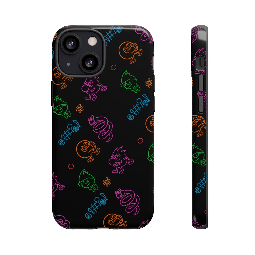 Tough Case - Neon Q-Bert Pattern