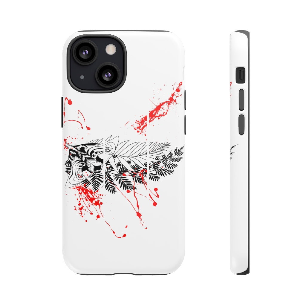 Tough Case - Moth Tattoo White
