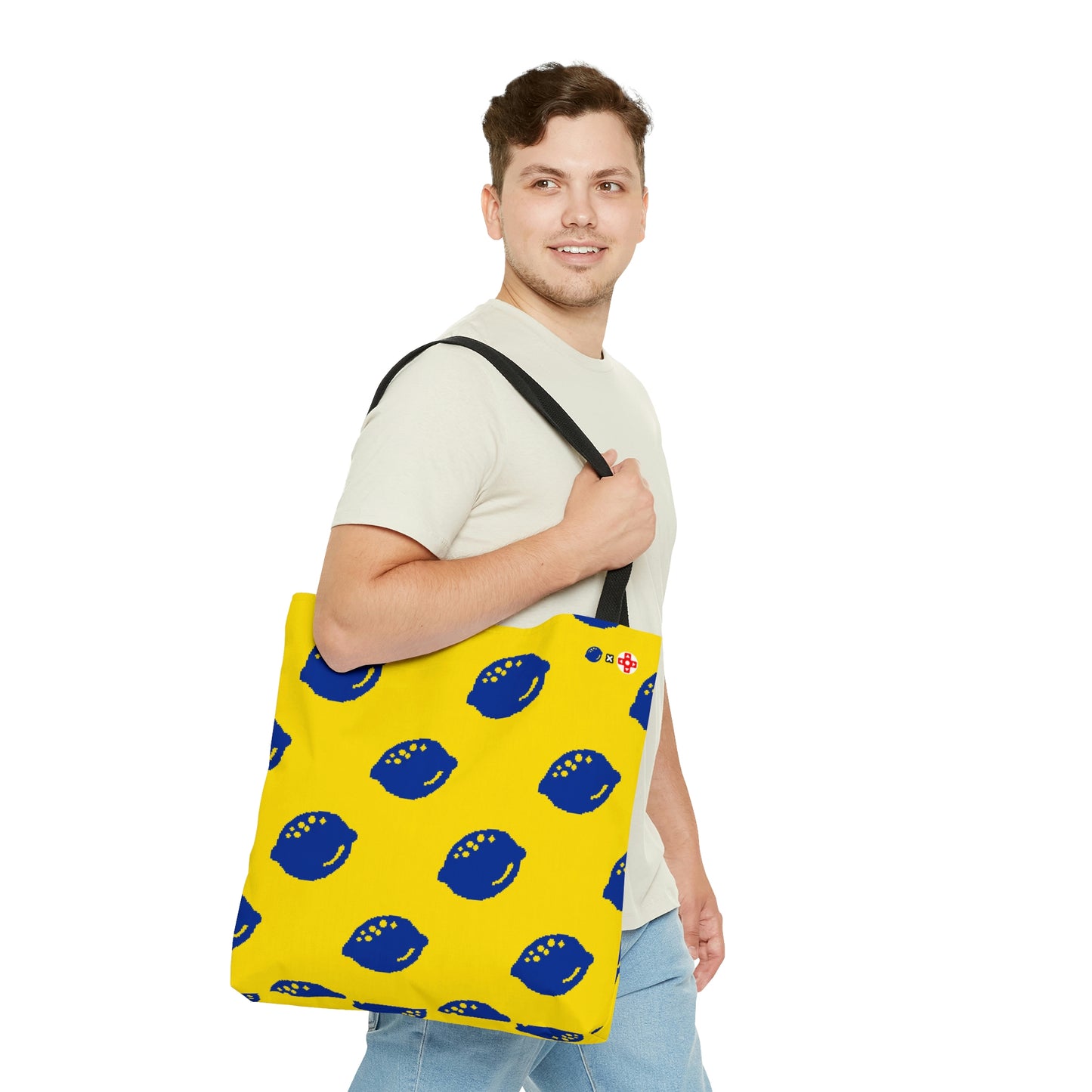 ALS x GSF Tote Bag - 8bit Lemon Hero Pattern