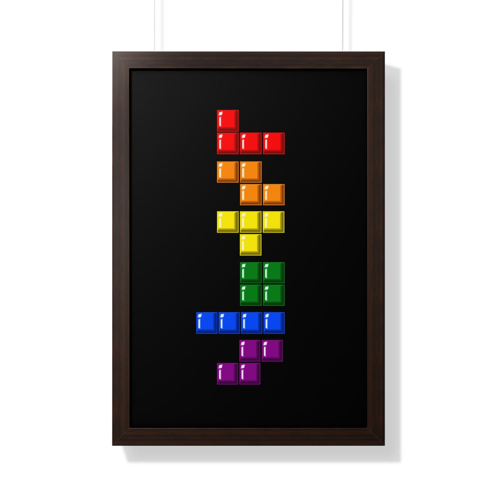 Framed Poster - Blocks' Diversity