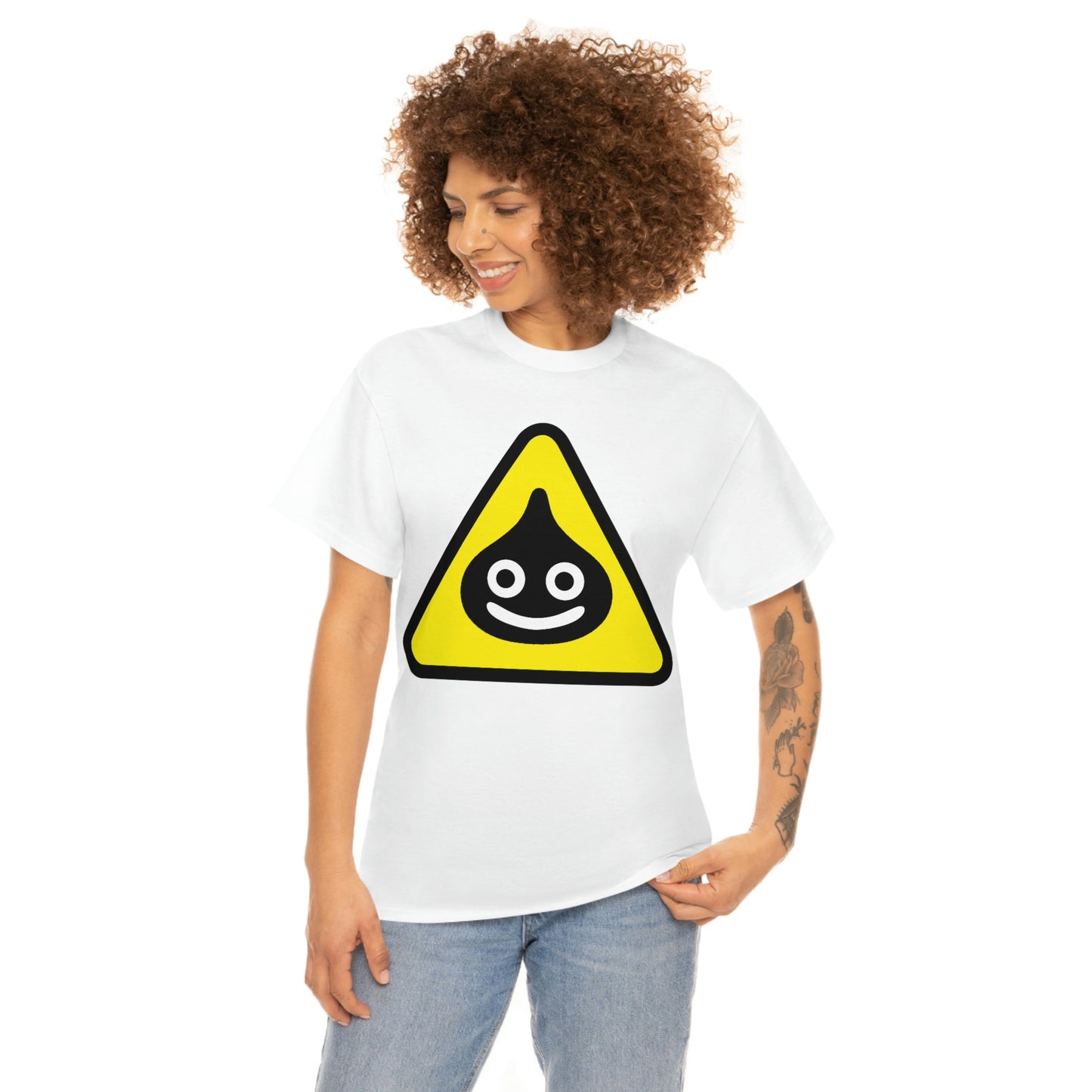 Dragon Quest Men's Tee - Caution Slimery