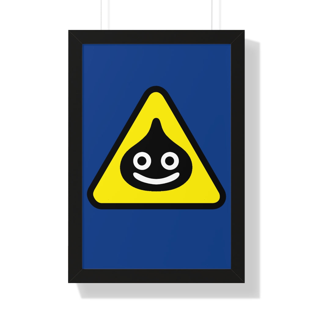 Framed Poster - Caution Slimery