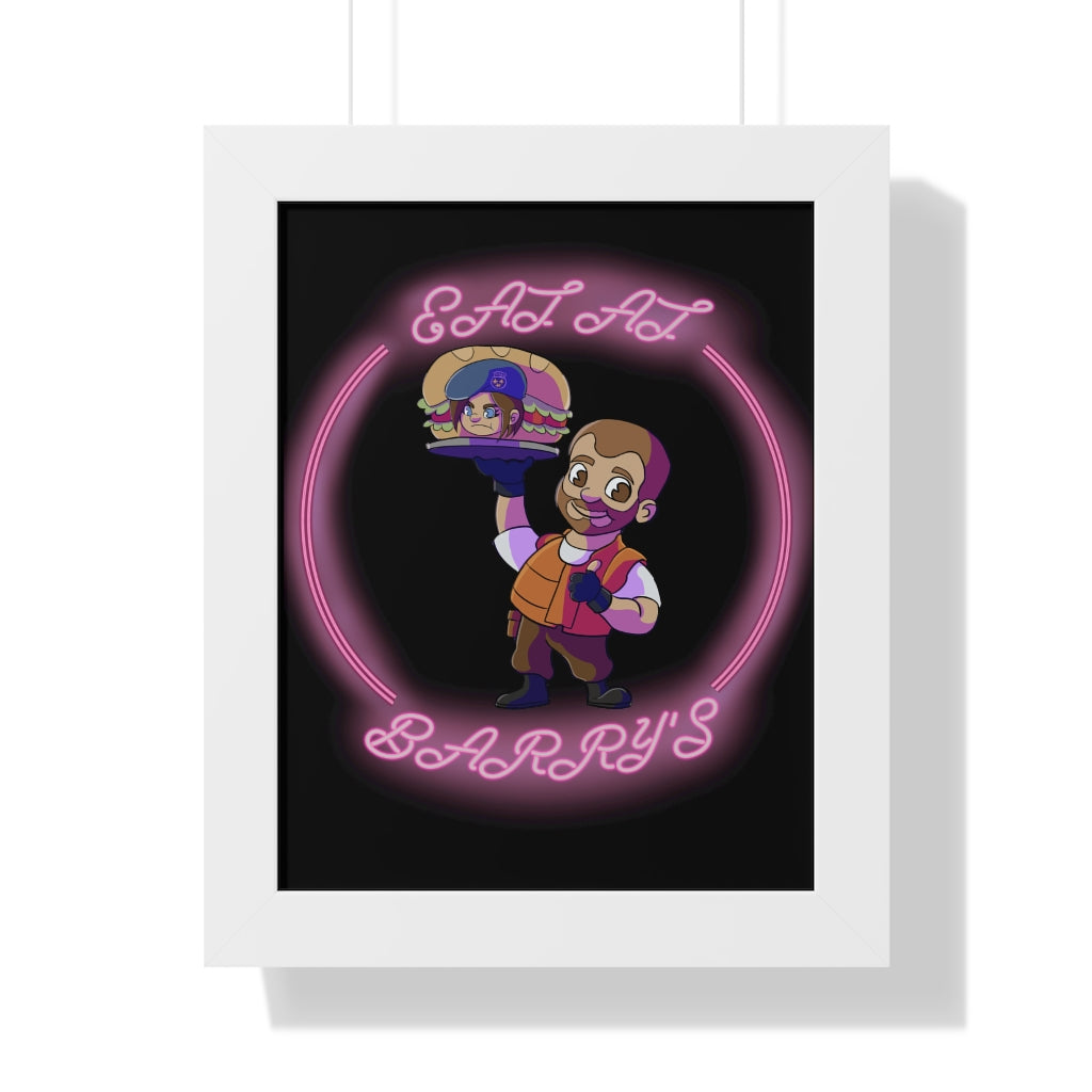 Framed Poster - Eat at Barry's