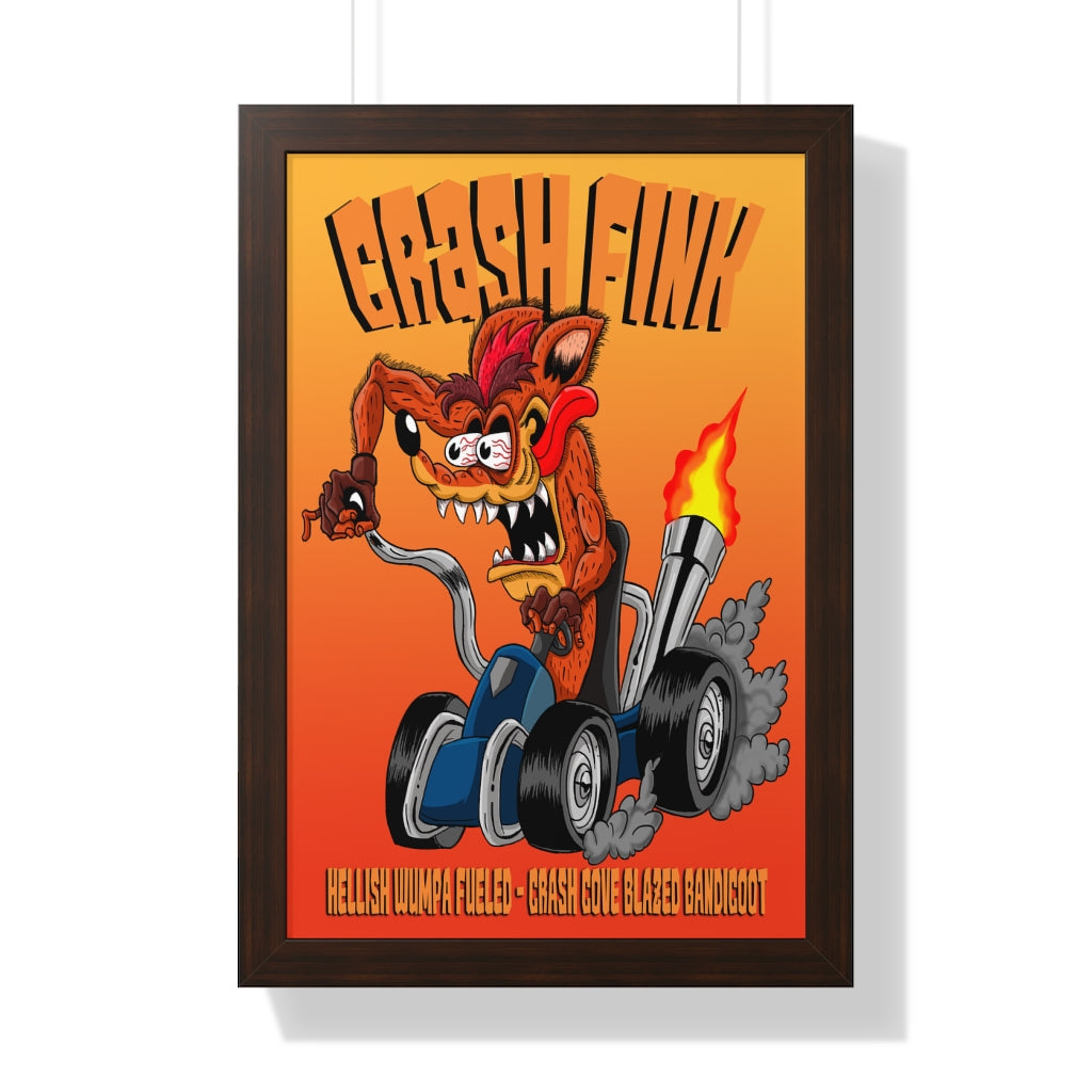 Framed Poster - Crash Fink