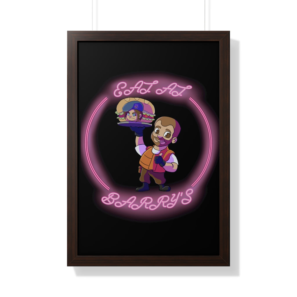 Framed Poster - Eat at Barry's