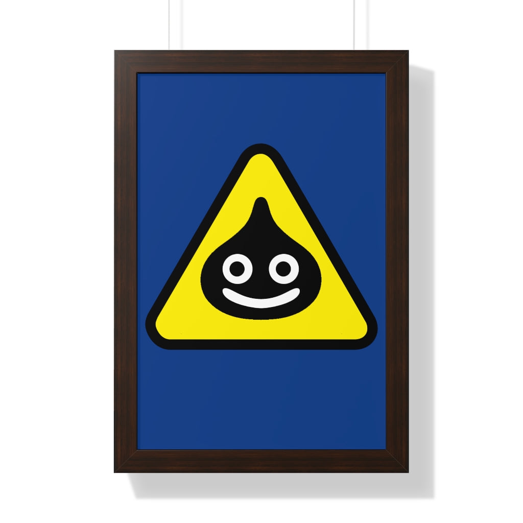 Framed Poster - Caution Slimery