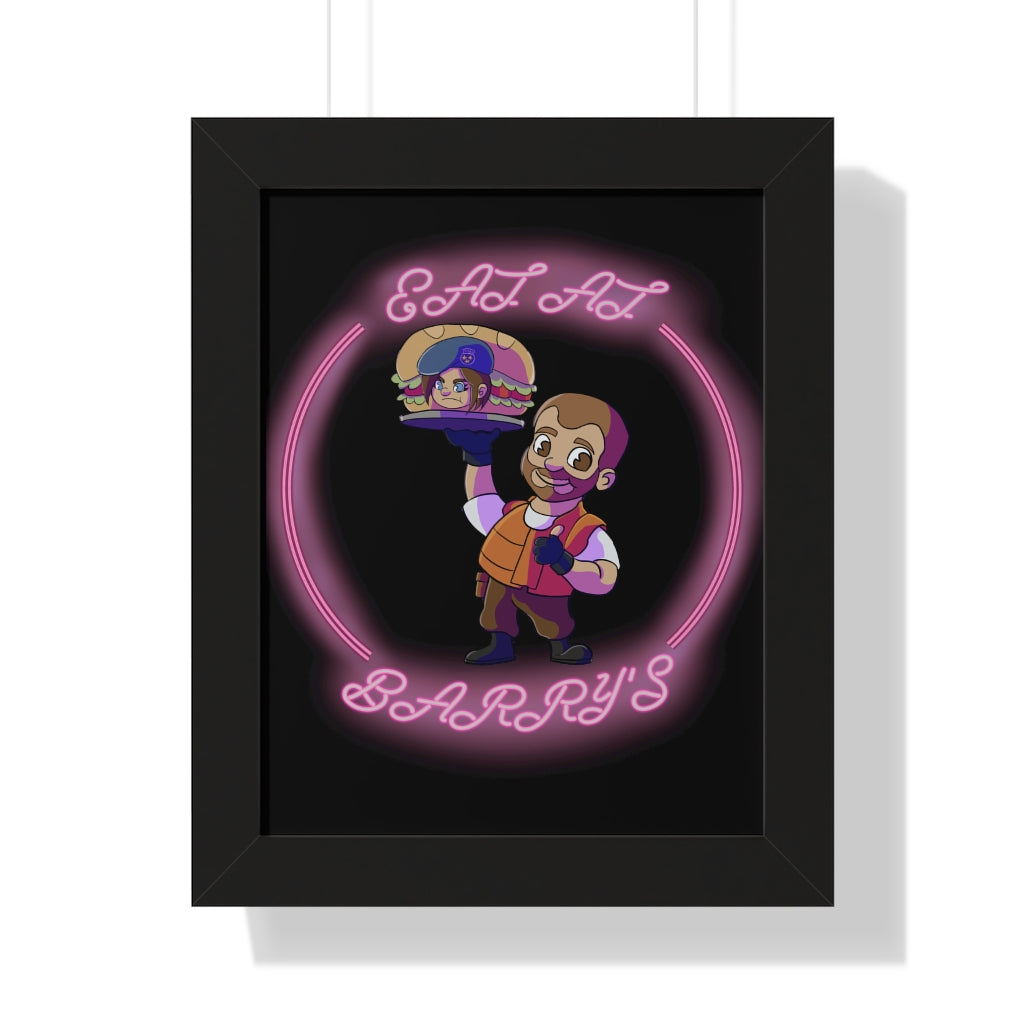 Framed Poster - Eat at Barry's