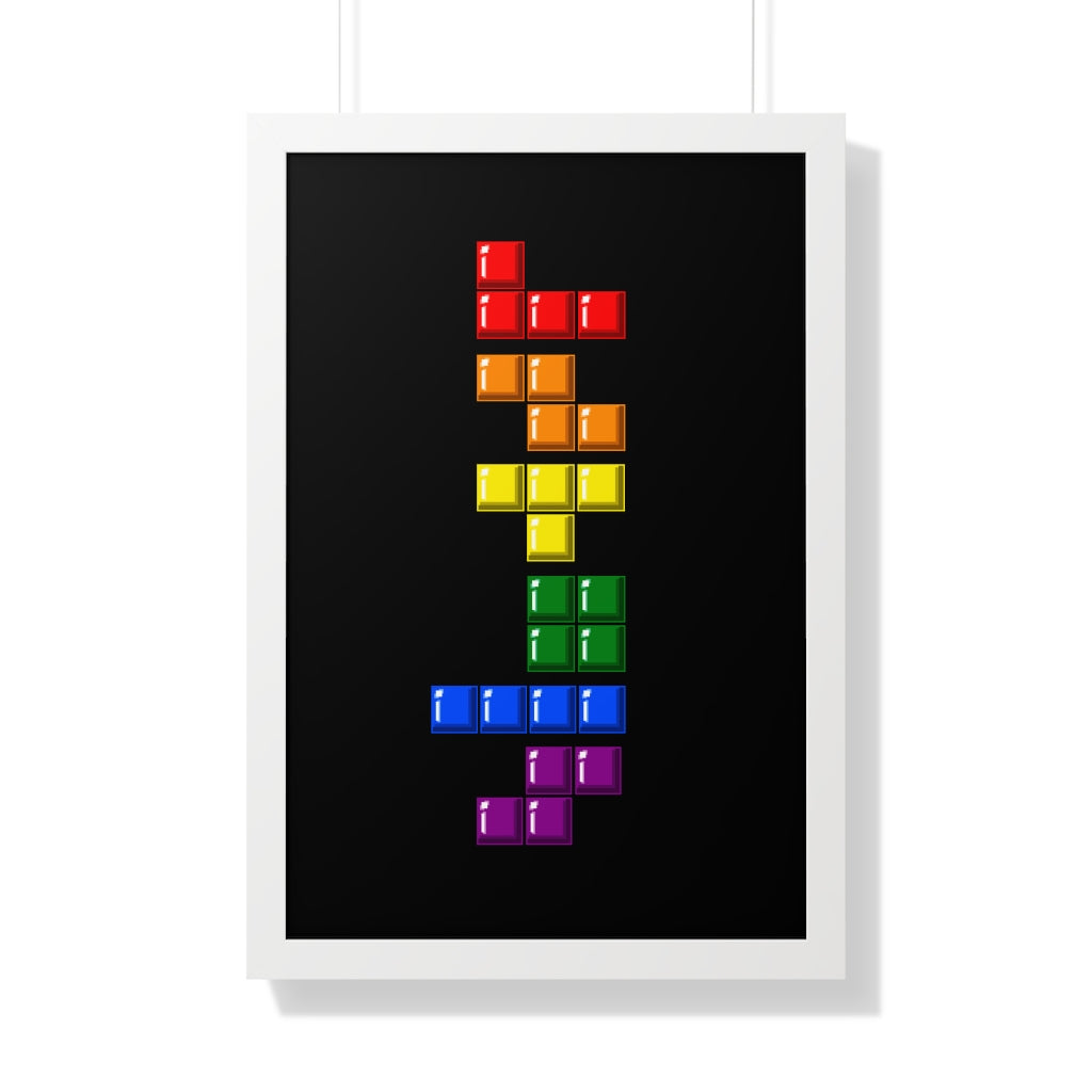 Framed Poster - Blocks' Diversity