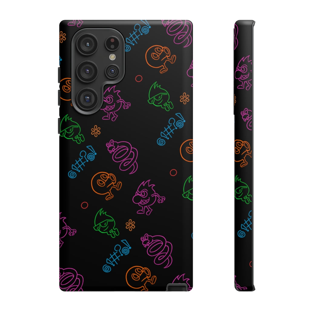 Tough Case - Neon Q-Bert Pattern