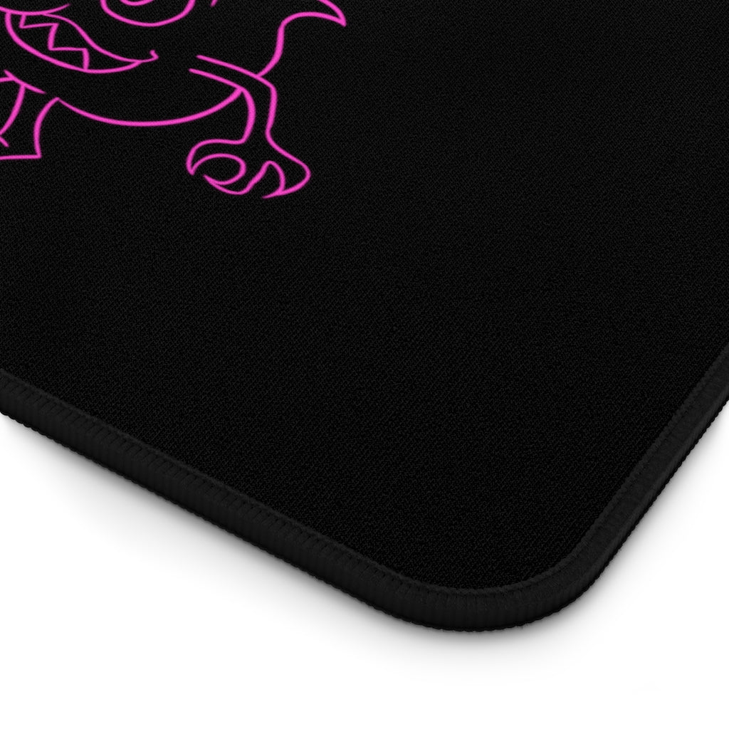 Desk Mat - Neon Q-Bert
