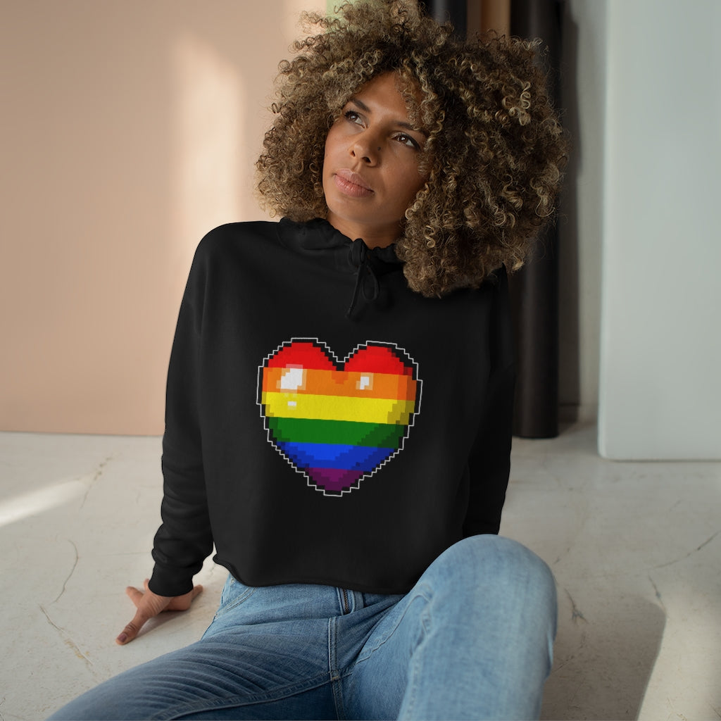 Extra Colorful Life  Women's Crop Hoodie