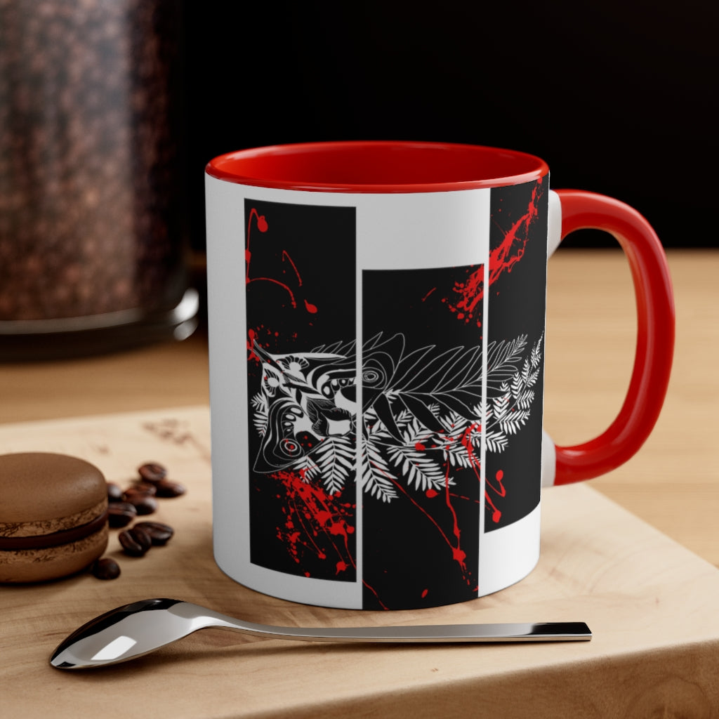 Mug 11oz - Moth Tattoo Black