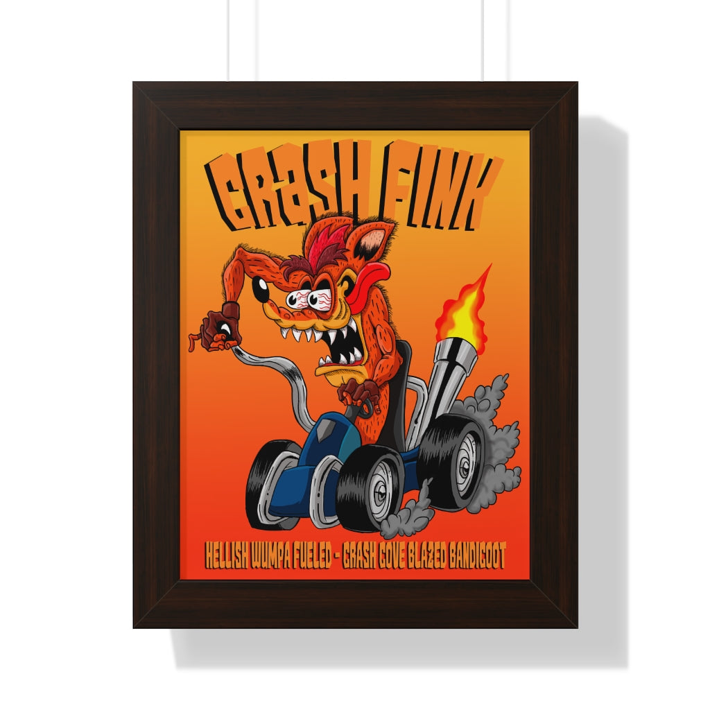 Framed Poster - Crash Fink