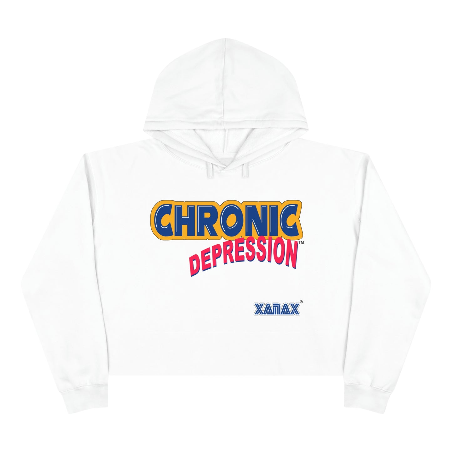Women's Crop Hoodie - Chronic Depression