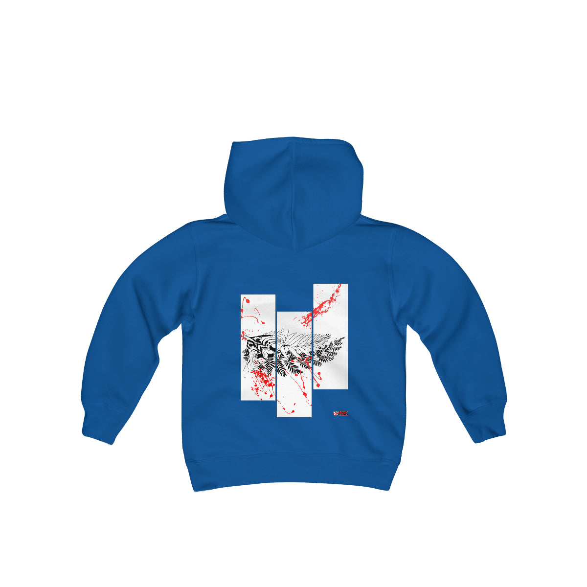 Moth Tattoo Black Kids Hoodie