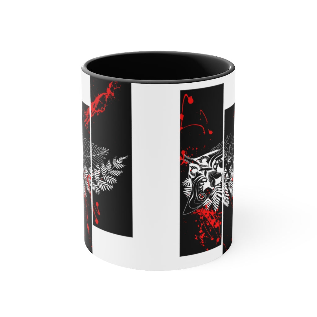 Mug 11oz - Moth Tattoo Black