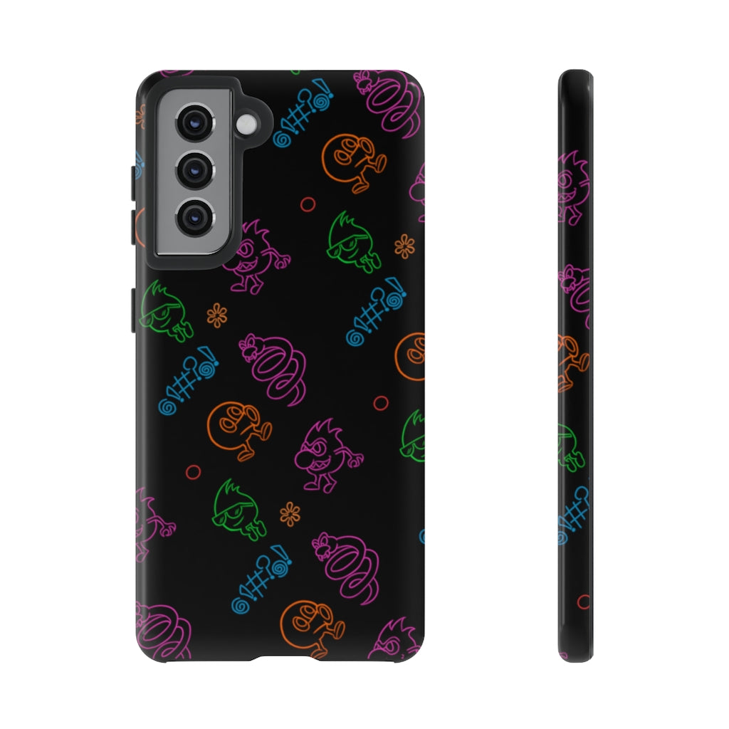 Tough Case - Neon Q-Bert Pattern