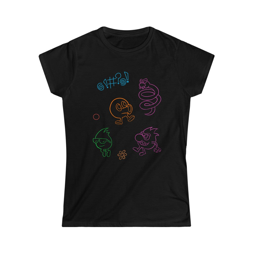 Women's Tee - Neon Q-Bert