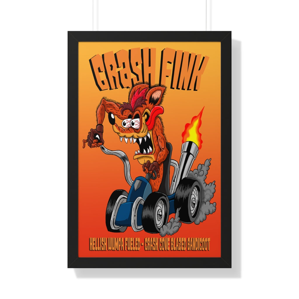 Framed Poster - Crash Fink