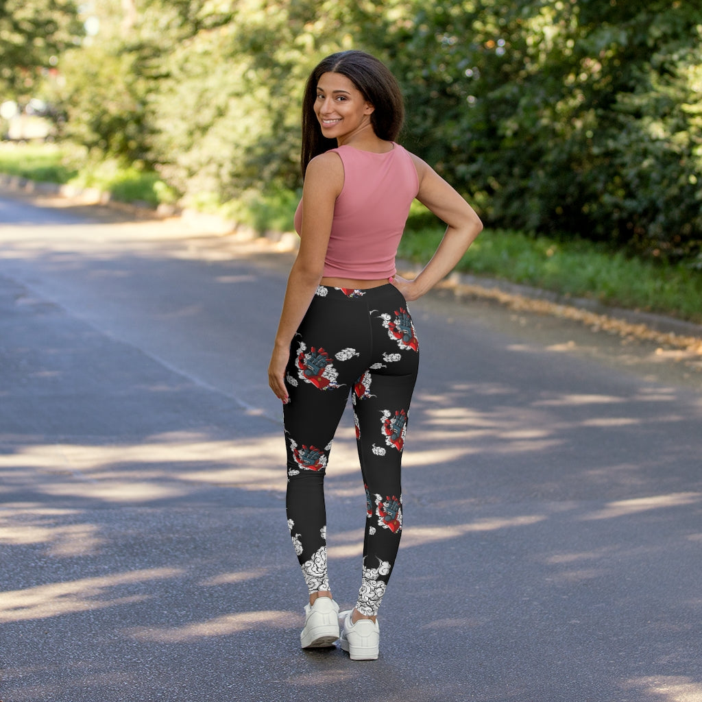 Women's Leggings - Boss' Smoking Hand