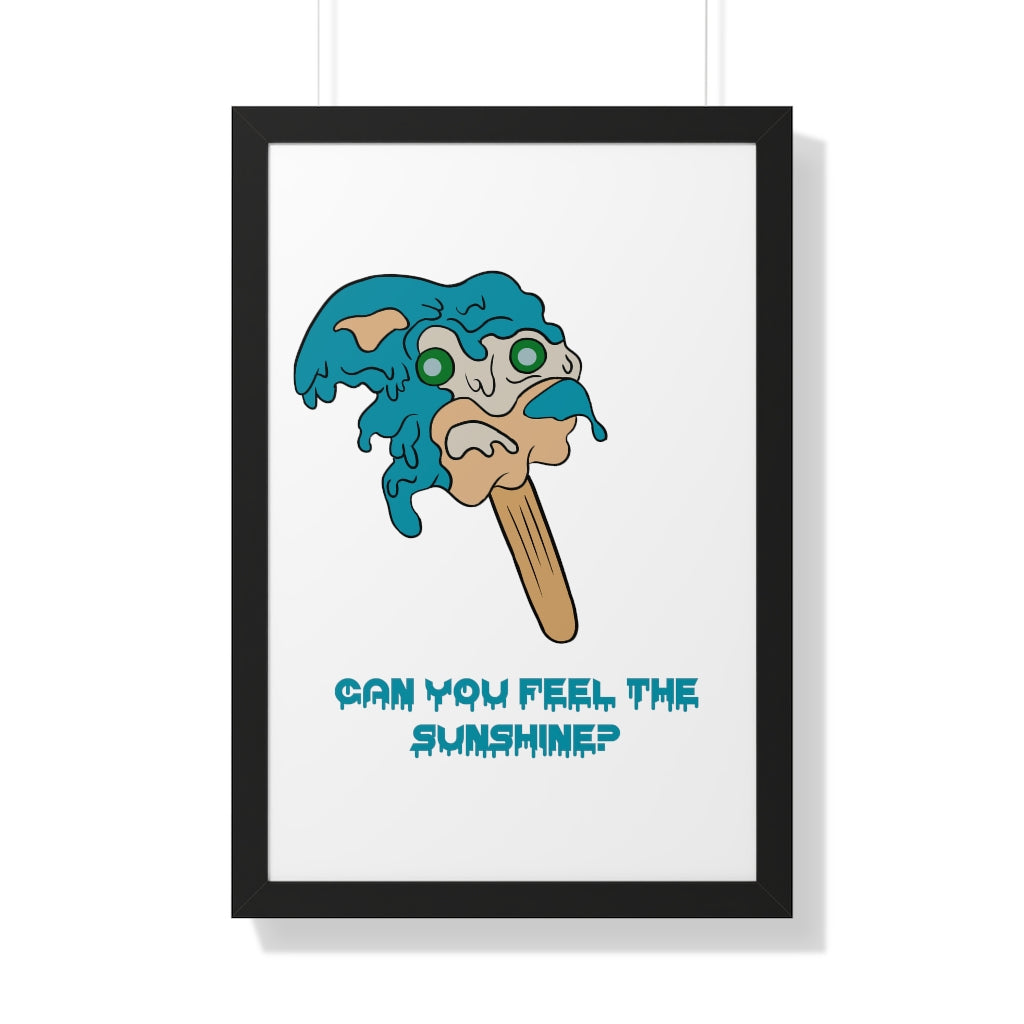 Framed Poster - Melting Sonic