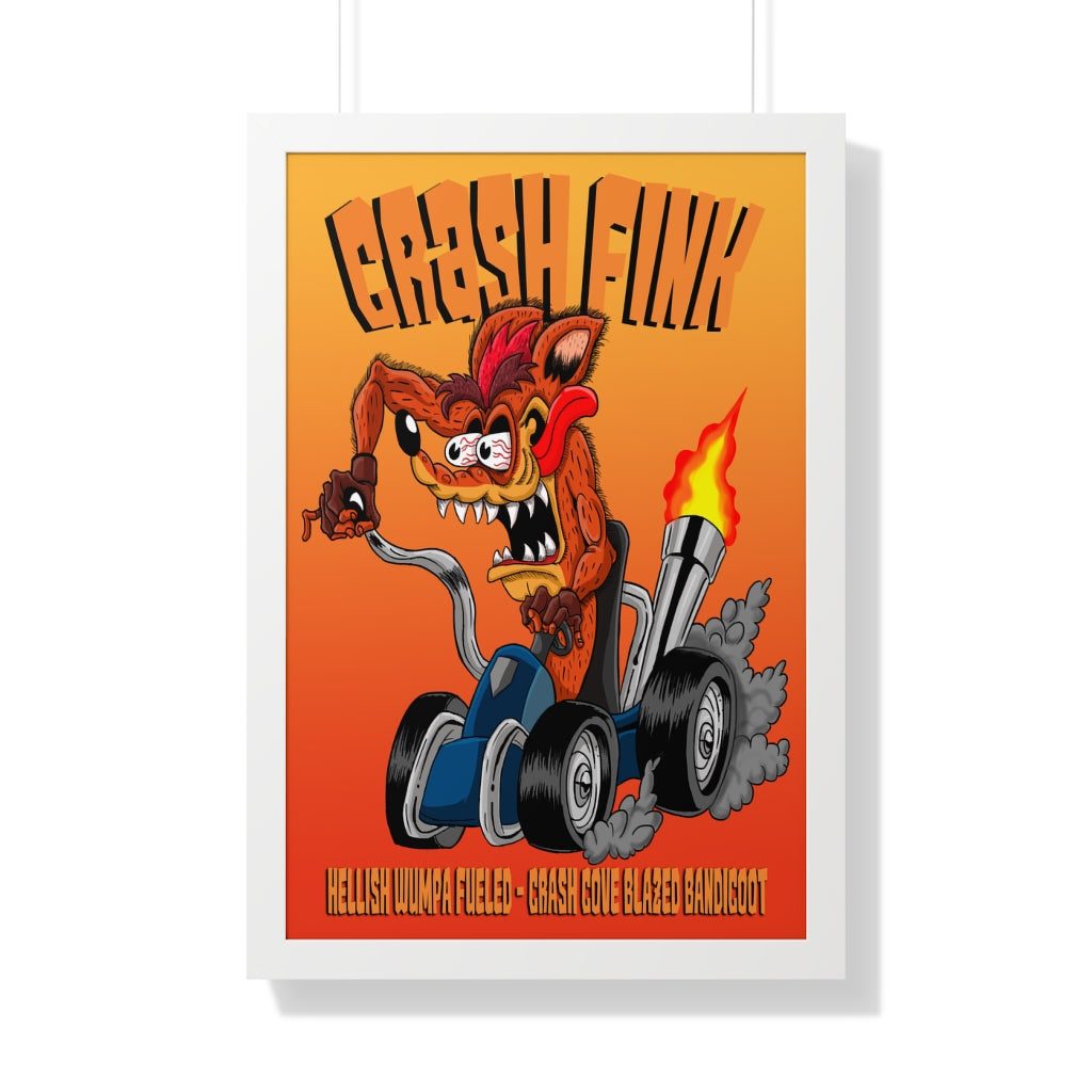 Framed Poster - Crash Fink