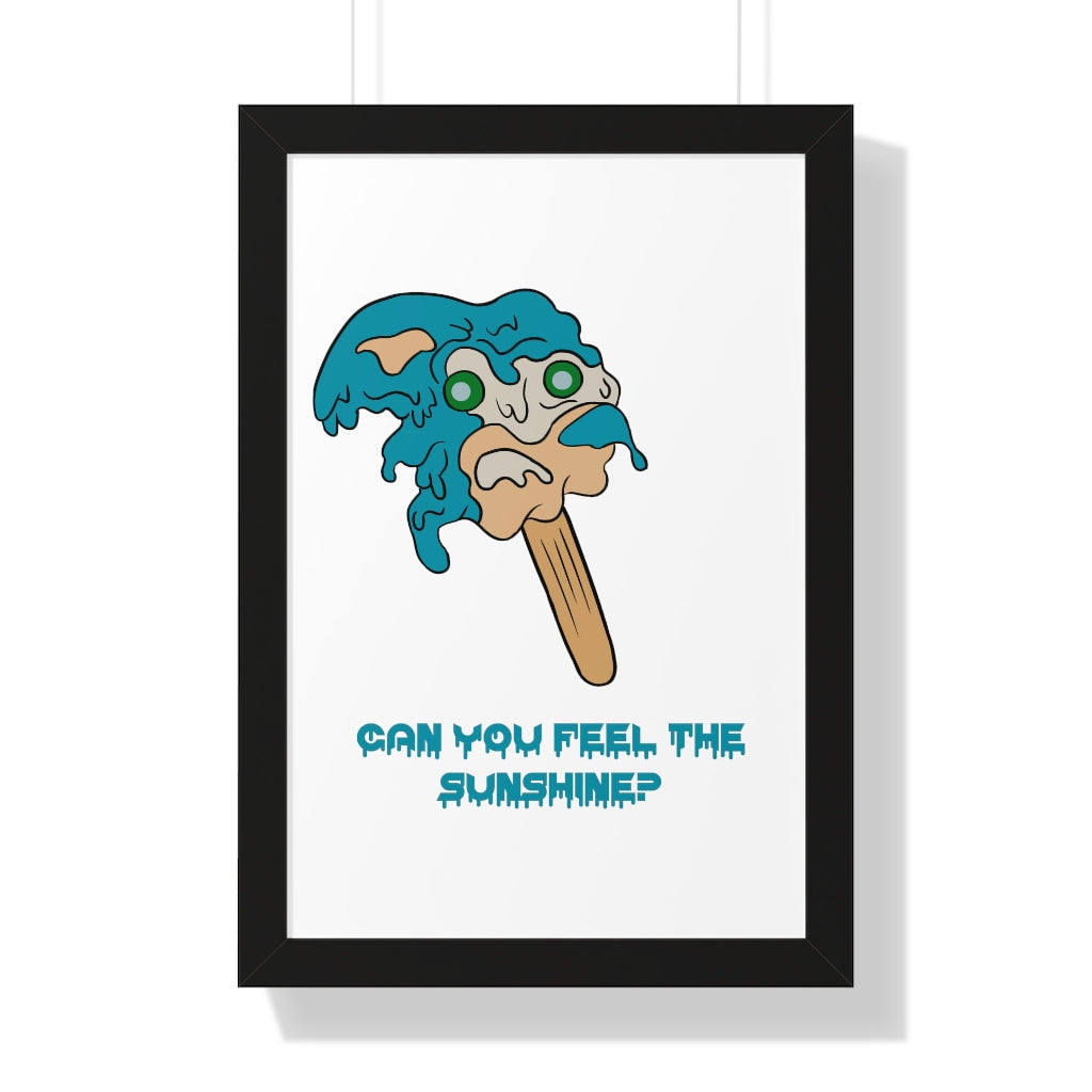 Framed Poster - Melting Sonic