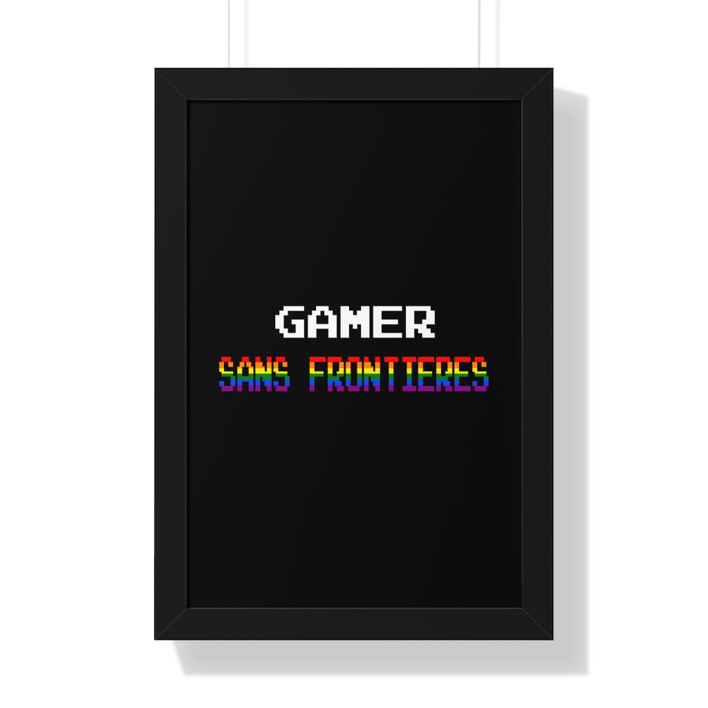 Gamers Sans Frontieres Framed Poster - LGTB+GSF