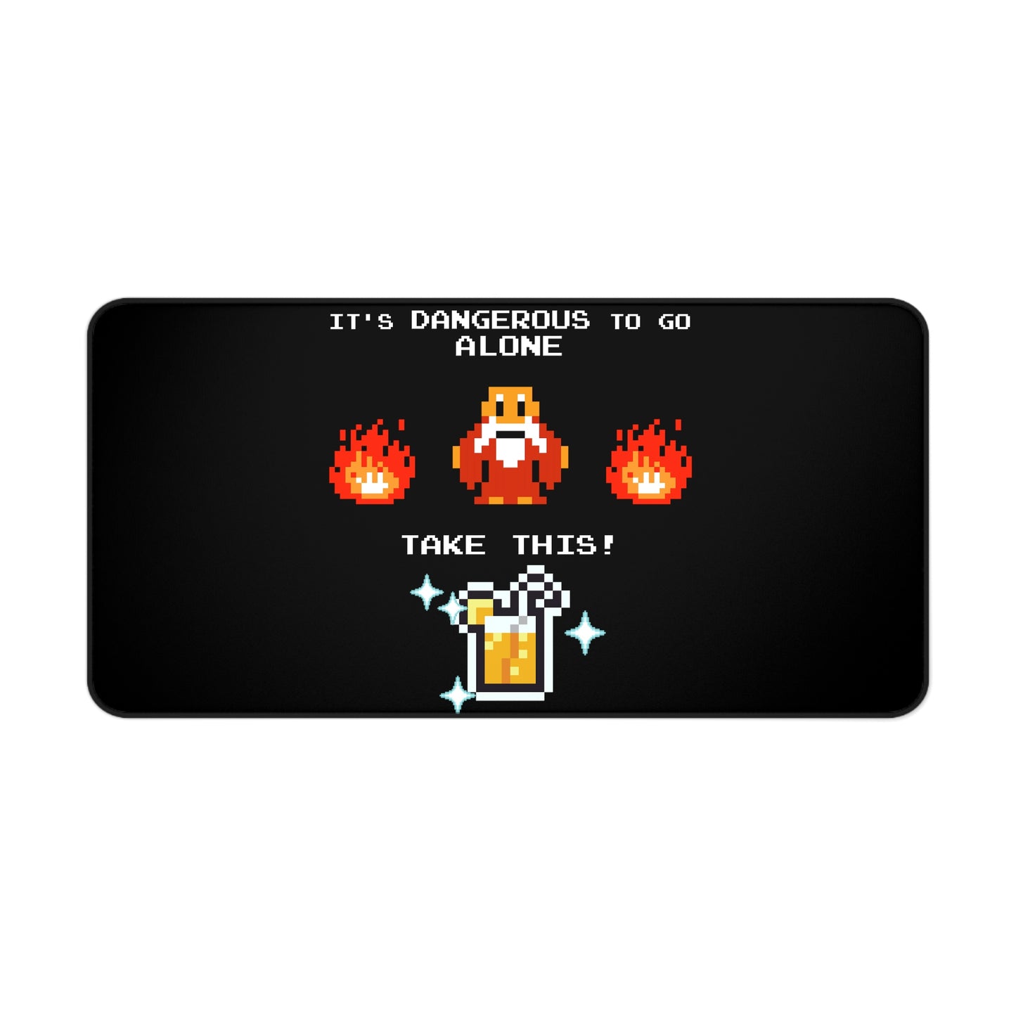 ALS x GSF Desk Mat - It's Dangerous to go Alone