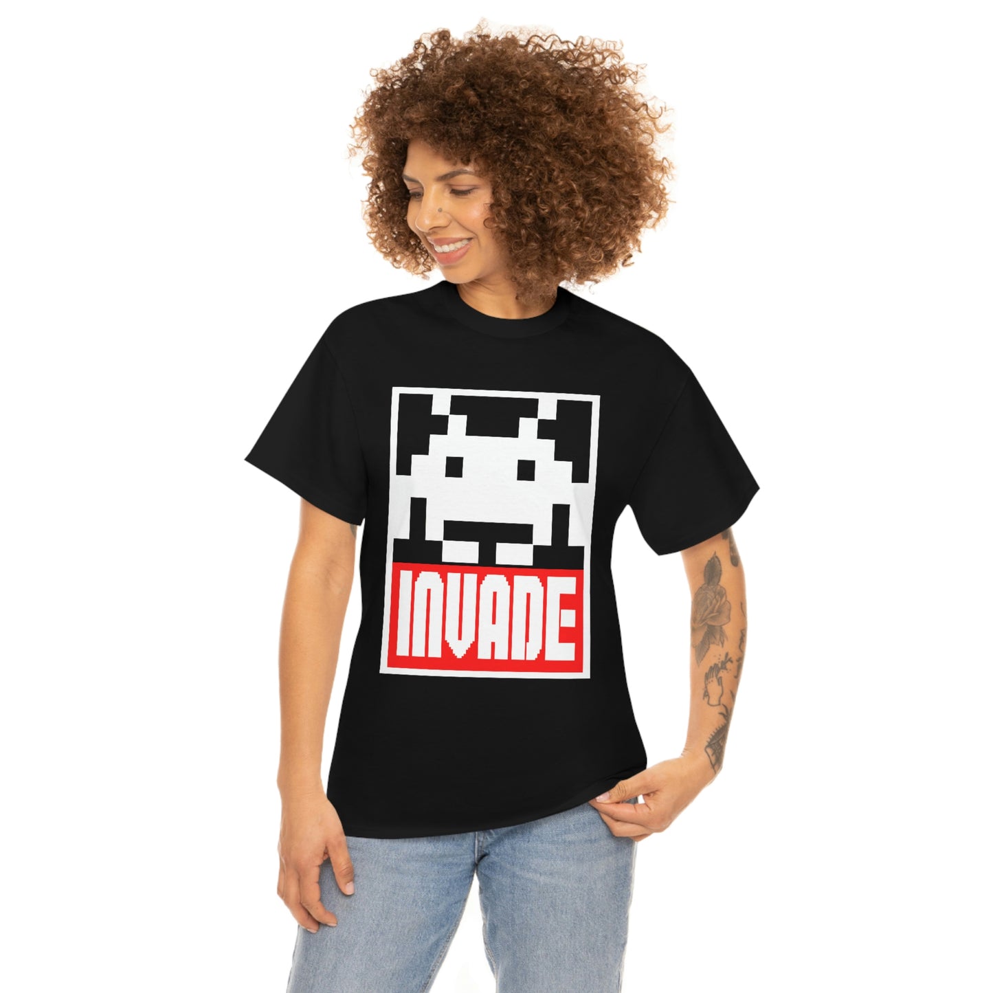 Space Invaders Men's Tee - Obey and Invade