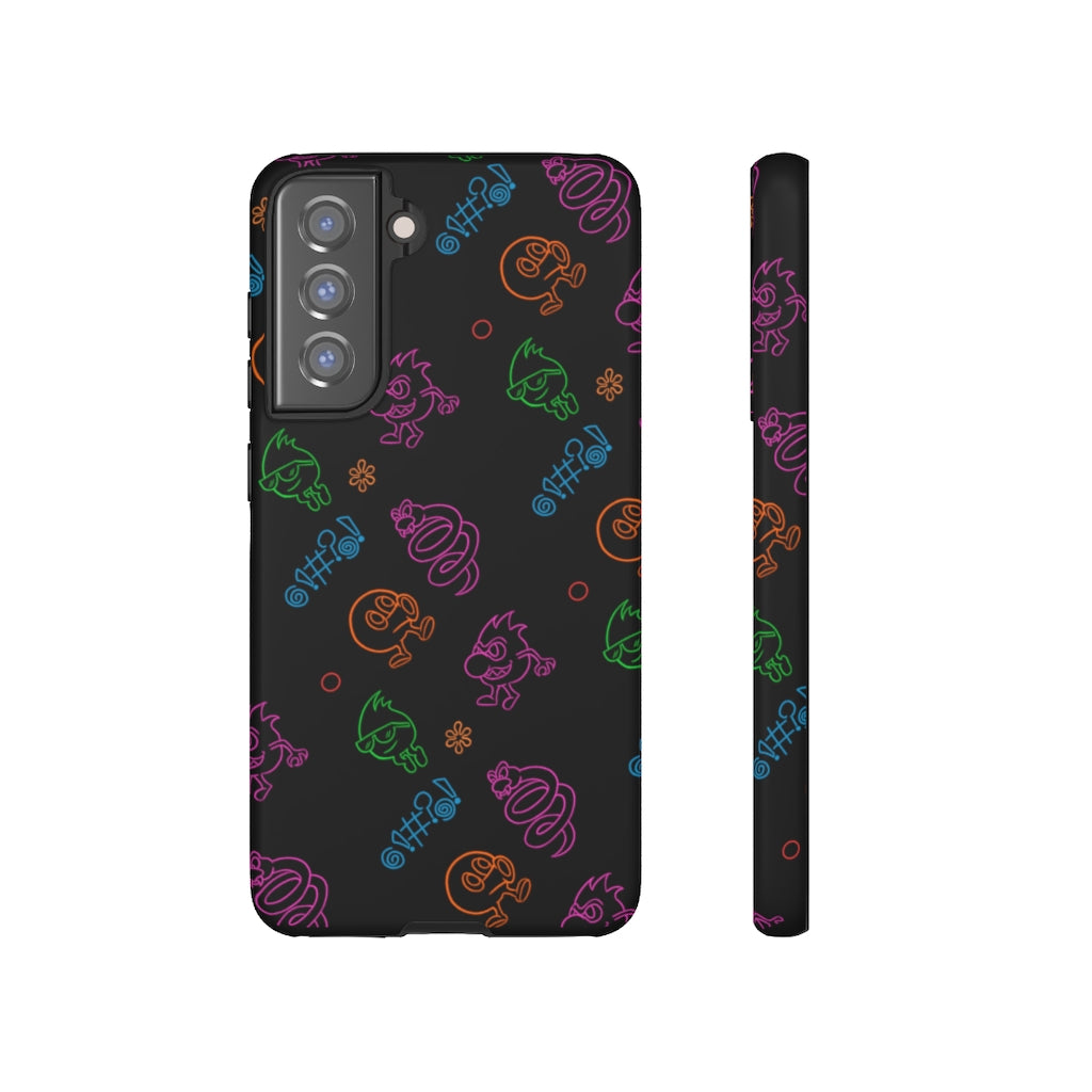 Tough Case - Neon Q-Bert Pattern