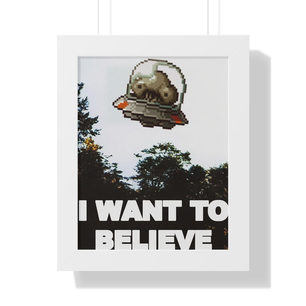 Framed Poster - I Want to Believe