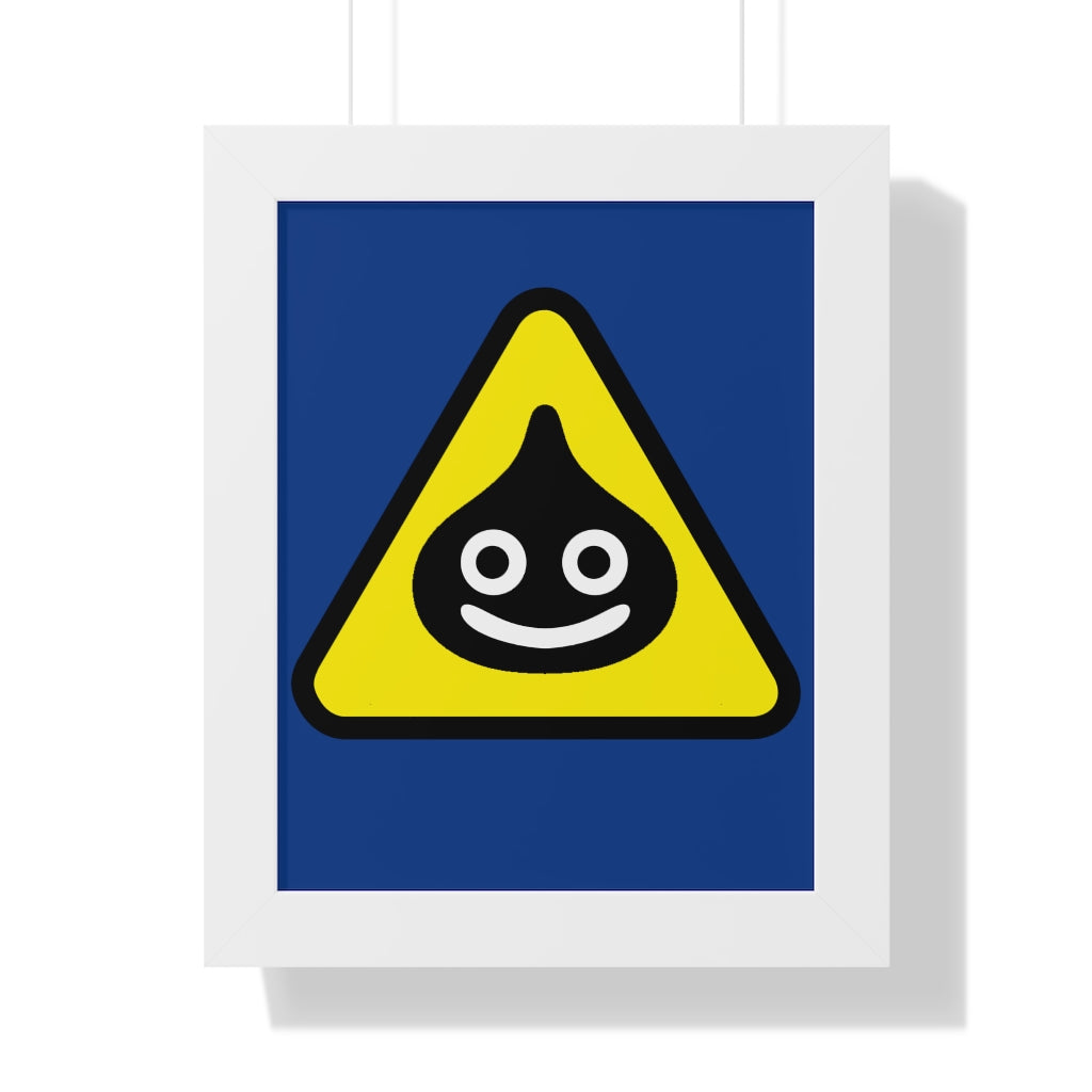 Framed Poster - Caution Slimery