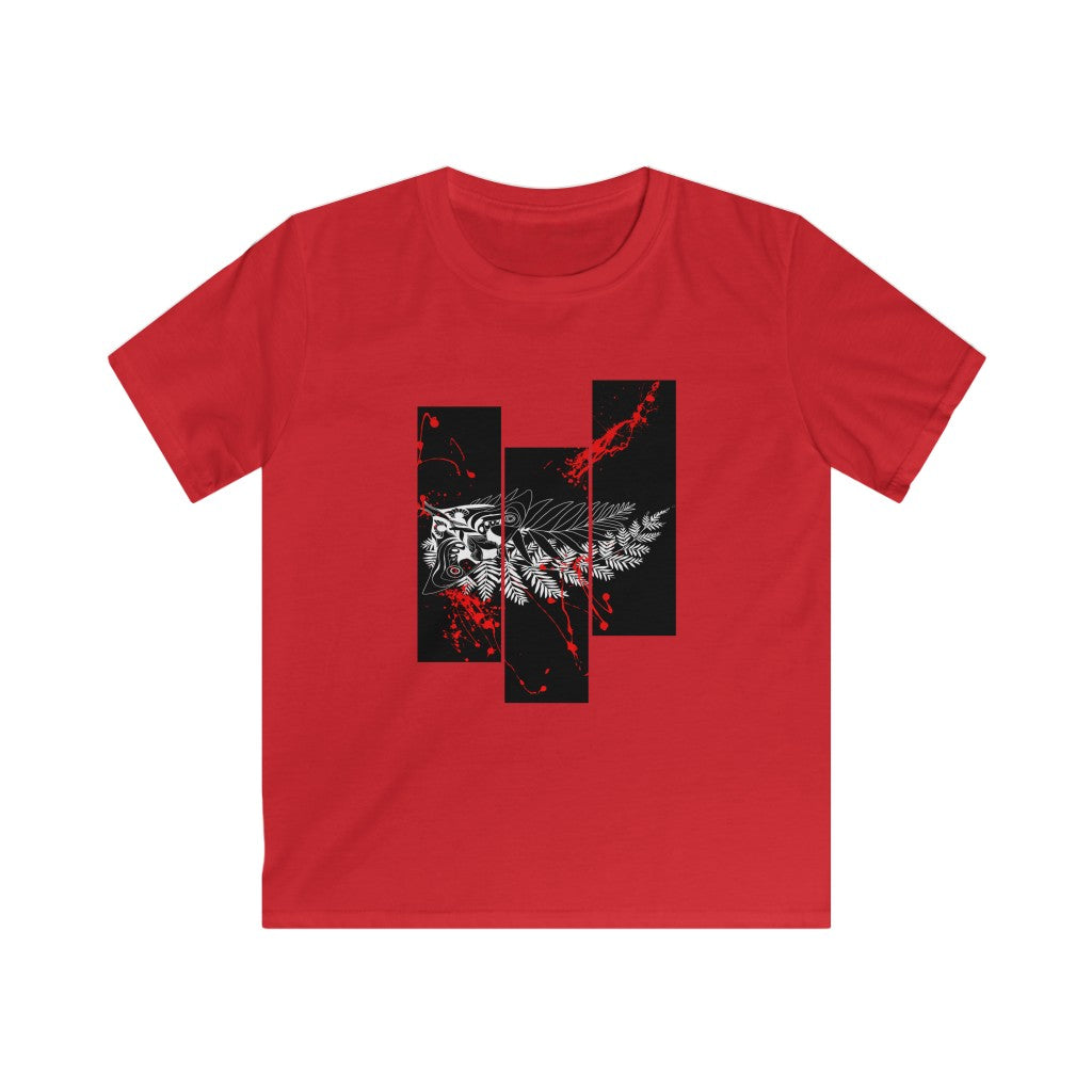 Kids' Tee - Moth Tattoo White