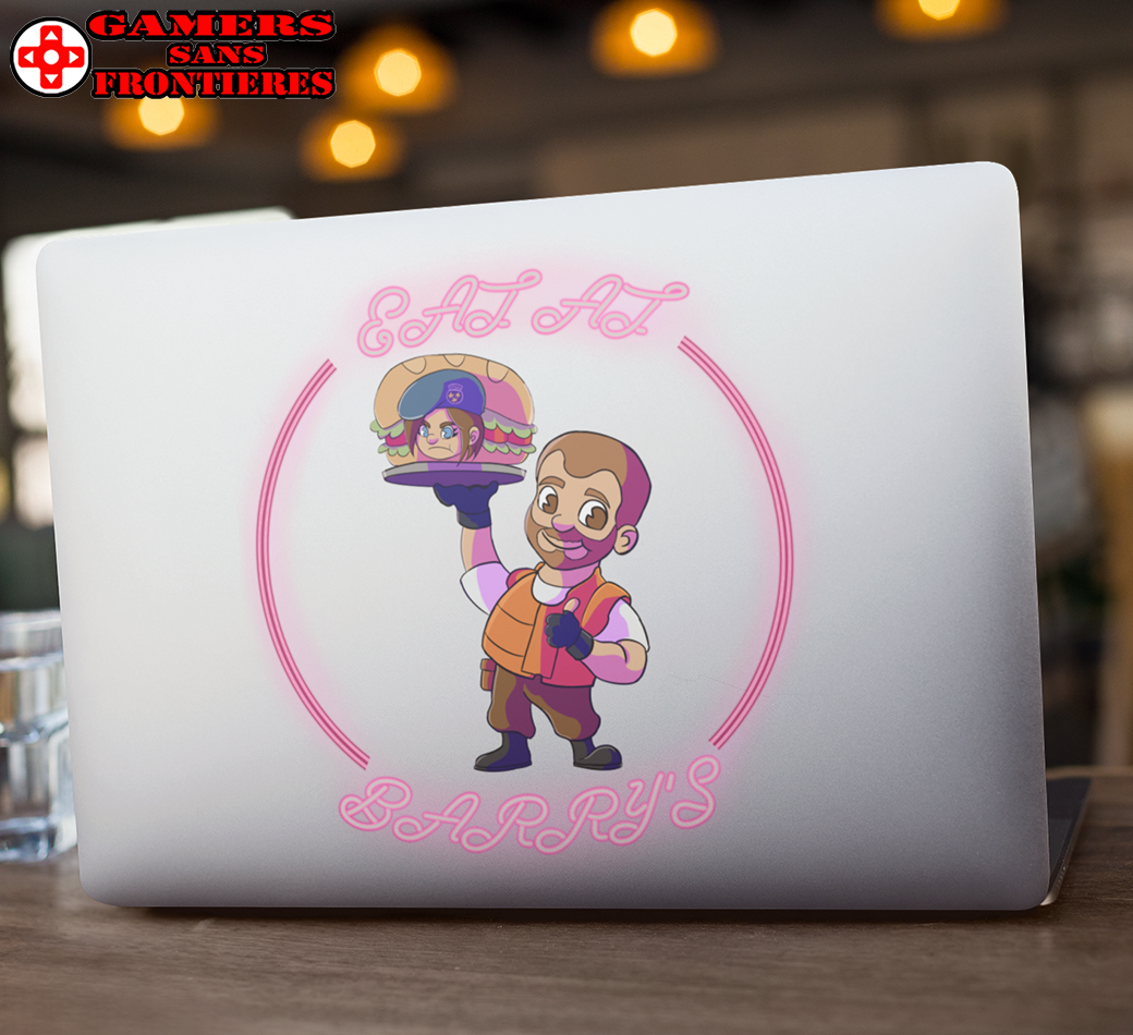 Transparent Outdoor Sticker - Eat at Barry’s