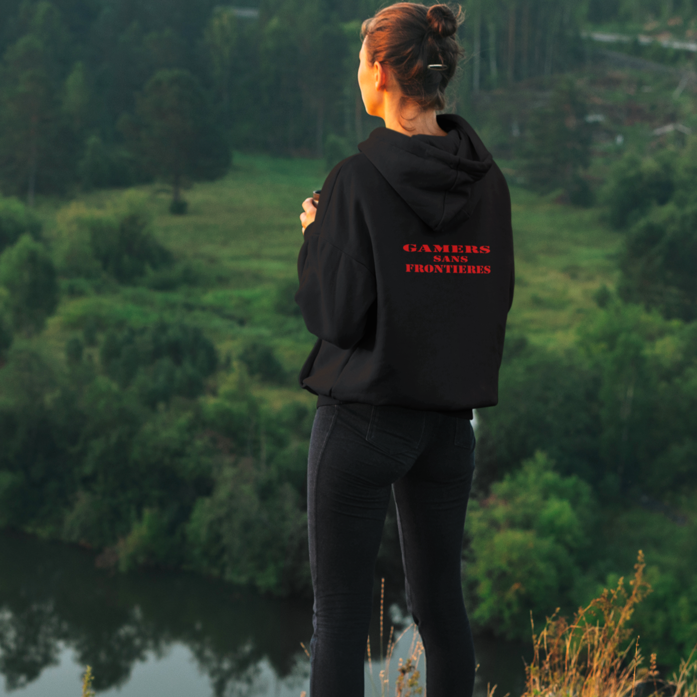 Black Gamers Sans Frontieres Zip Hoodie Gaming Fashion